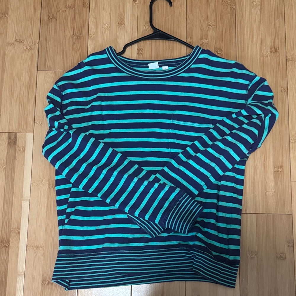 Gap Long Sleeve Mariner Striped Pocket Tee